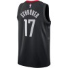 NBA Mænd Trøje Houston Rockets Dennis Schroder 17 2022-23 Jordan Statement Edition Sort Swingman